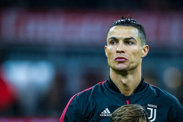 Cristiano Ronaldo Juventus Durante Temporada Fútbol Italiano Serie 2019 Del — Foto de Stock