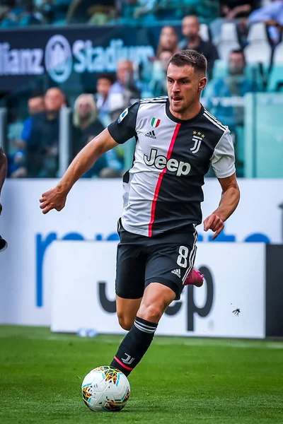 Aaron Ramsey Juventusu Během Italského Fotbalu Serie Season 2019 Juventus — Stock fotografie
