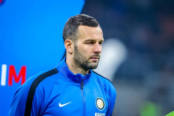 Samir Handanovic Internazionale Pendant Saison Football Italien Serie 2019 Internazionale — Photo