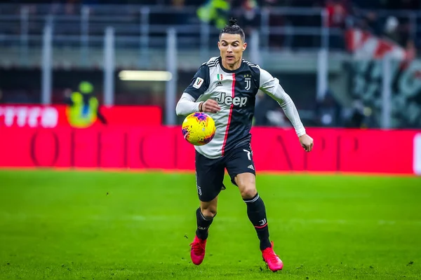 Cristiano Ronaldo Juventus Během Italského Fotbalu Serie Sezóna 2019 Juventus — Stock fotografie