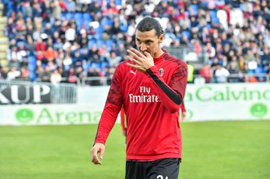 İtalyan futbol takımı Serie A 'nın 2019 / 20 sezonundaki zlatan ibrahimoviç, İtalya Serie A futbol maçı, Ocak 01 2020 - LPS / Luigi Canu