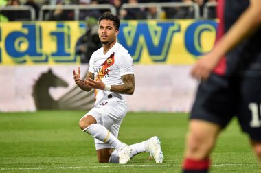 İtalyan futbol takımı Serie A 'nın 2019 / 20 sezonundaki justin kluivert, İtalyan Serie A football game in cagliari, January 01 2020 - LPS / Luigi Canu