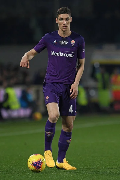 Nikola Milenkovic Fiorentina Durante Temporada Fútbol Italiano Acf Fiorentina Serie — Foto de Stock