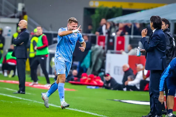 Ciro Inmobile Lazio Durante Temporada Fútbol Italiano Serie 2019 Lazio —  Fotos de Stock