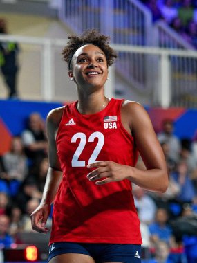 Haleigh Washington (ABD) Ulusal Voleybol takımı oyuncuları sezonu 2019 / 20, Voleybol Konegliano 'da Niyet (TV), Ocak 01 2020 - LPS / Ettore Griffoni