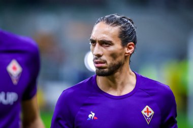ACF Fiorentina takımından Martin Caceres İtalyan futbolu sezonu 2019 / 20 ACF Fiorentina - Fotoğraf: Fabrizio Carabelli / LM