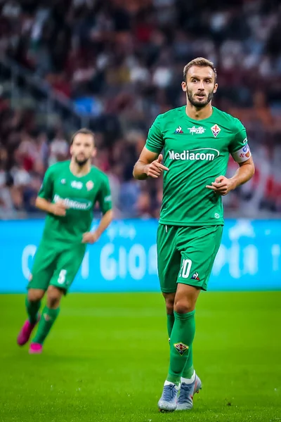 ACF Fiorentina 'dan Alman Pezzella İtalyan futbolu sezonu 2019 / 20 ACF Fiorentina - Fotoğraf: Fabrizio Carabelli / LM