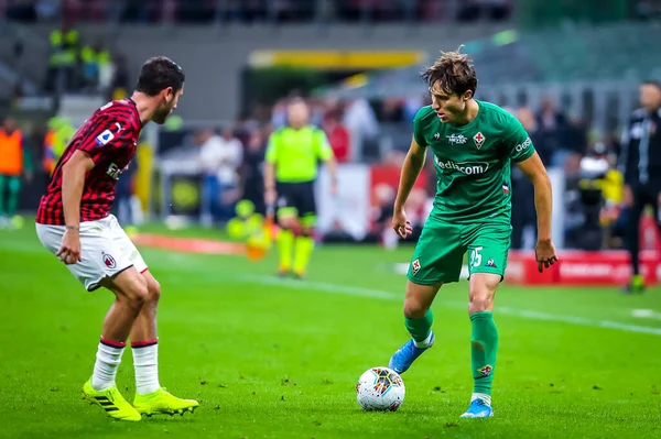 ACF Fiorentina takımından Federico Chiesa İtalyan futbolu sezonu 2019 / 20 ACF Fiorentina - Fotoğraf: Fabrizio Carabelli / LM