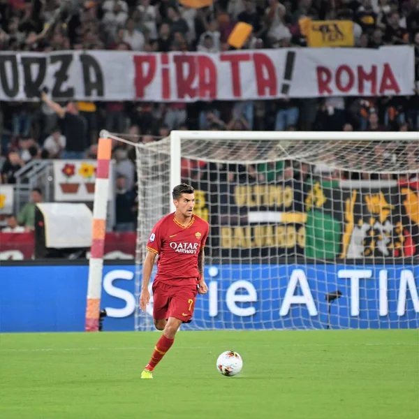 로렌초 펠레그리니 이탈리아 세리에 Season 2019 Italian Serie Soccer Match — 스톡 사진
