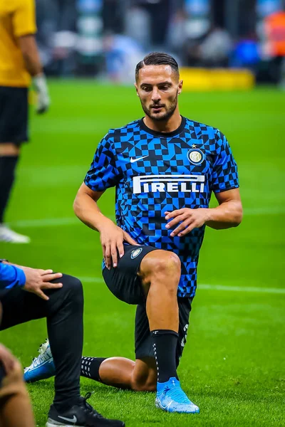 Danilo Ambrosio Internazionale Podczas Włoskiego Sezonu Piłkarskiego 2019 Internazionale Zdjęcie — Zdjęcie stockowe