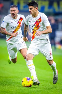 AS Roma takımından Diego Perotti İtalya futbol sezonu 2019 / 20 AS Roma - Fotoğraf: Fabrizio Carabelli / LM