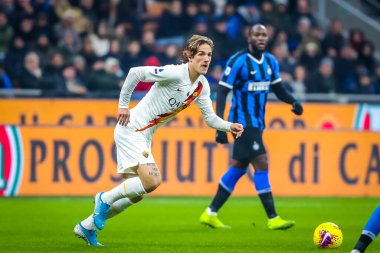 AS Roma takımından Nicolo Zaniolo İtalya futbolu sezonu 2019 / 20 AS Roma - Fotoğraf: Fabrizio Carabelli / LM