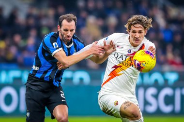 AS Roma takımından Nicolo Zaniolo İtalya futbolu sezonu 2019 / 20 AS Roma - Fotoğraf: Fabrizio Carabelli / LM
