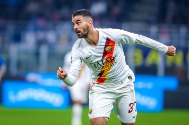 AS Roma 'dan Leonardo Spinazzola İtalyan futbolu Serie A sezonu 2019 / 20 AS Roma - Fotoğraf: Fabrizio Carabelli / LM