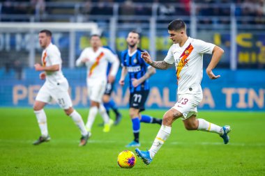 AS Roma 'dan Gianluca Mancini İtalyan futbolu Serie A sezonu 2019 / 20 AS Roma - Fotoğraf: Fabrizio Carabelli / LM