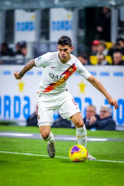 AS Roma takımından Diego Perotti İtalya futbol sezonu 2019 / 20 AS Roma - Fotoğraf: Fabrizio Carabelli / LM