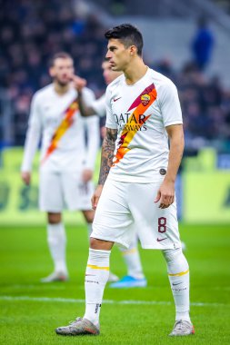 AS Roma takımından Diego Perotti İtalya futbol sezonu 2019 / 20 AS Roma - Fotoğraf: Fabrizio Carabelli / LM