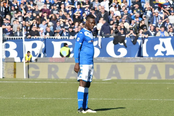 Mario Balotelli Brescia Durante Temporada Fútbol Italiano Serie 2019 Partido — Foto de Stock