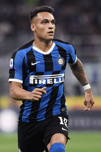 Lautaro Martinez Inter Podczas Internazionale Italian Soccer Serie Sezon 2019 — Zdjęcie stockowe