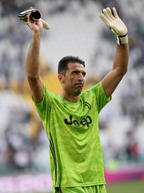 Juventus FC İtalya Futbol Serisi 2019 / 20 sezonunda 77 Gianluigi Buffon (juventus), İtalya Serie A futbol maçı, Torino 'da, Ocak 01 2020 - LPS / Claudio Benedetto