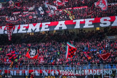 2019 / 20 futbol sezonunda AC Milan taraftarları - Fotoğraf: Fabrizio Carabelli / LM