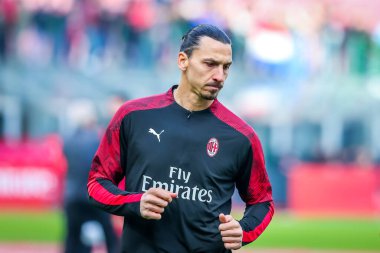 Ac Milan 'dan Zlatan Ibrahimoviç İtalya futbol takımı Serie A sezonu 2019 / 20 Ac Milan - Fotoğraf: Fabrizio Carabelli / Lm