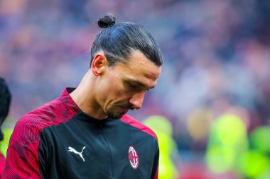 Ac Milan 'dan Zlatan Ibrahimoviç İtalya futbol takımı Serie A sezonu 2019 / 20 Ac Milan - Fotoğraf: Fabrizio Carabelli / Lm