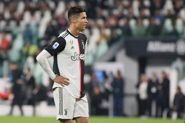 Cristiano Ronaldo Juventus Juventus Italian Soccer Serie Season 2019 Italian — стоковое фото