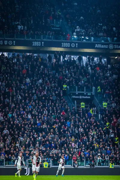 Les Supporters Juventus Pendant Saison Football 2019 Images Symboliques Crédit — Photo