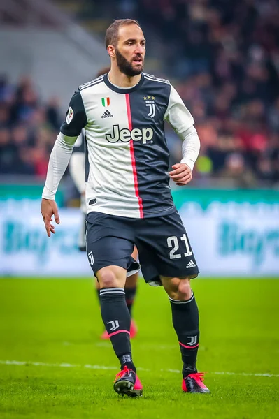 Juventus Gonzalo Higuain Talyan Futbolu Sezonu 2019 Juventus Fotoğraf Fabrizio — Stok fotoğraf