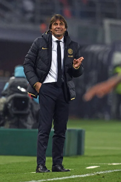 Antonio Conte Inter Podczas Internazionale Italian Soccer Serie Sezon 2019 — Zdjęcie stockowe