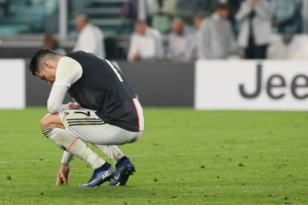 Cristiano Ronaldo Juventus Juventus Italian Soccer Serie Season 2019 Italian — стоковое фото