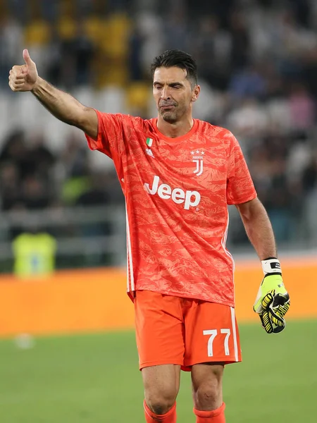 Juventus Talya Futbol Serisi 2019 Sezonunda Gianluigi Buffon Juventus Talya — Stok fotoğraf