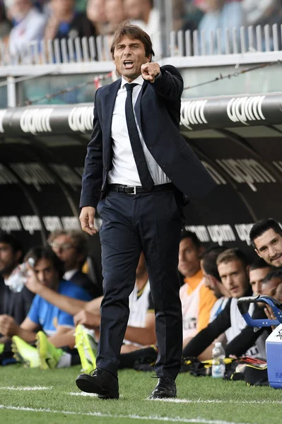 Antonio Conte Inter Durante Stagione 2019 Partita Calcio Della Serie — Foto Stock