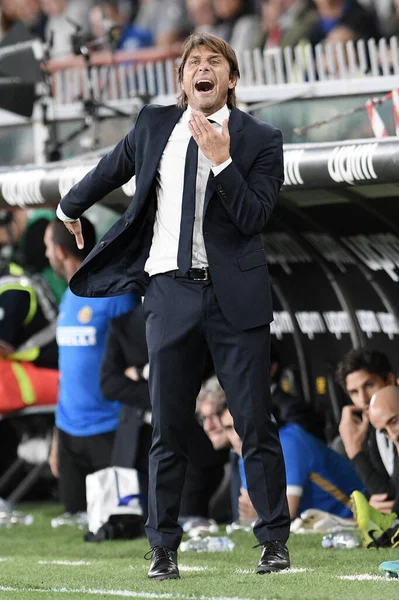 Antonio Conte Inter Podczas Internazionale Italian Soccer Serie Sezon 2019 — Zdjęcie stockowe