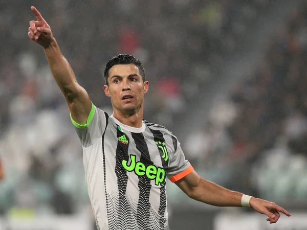 Cristiano Ronaldo Juventus Durante Juventus Futebol Italiano Série Temporada 2019 — Fotografia de Stock