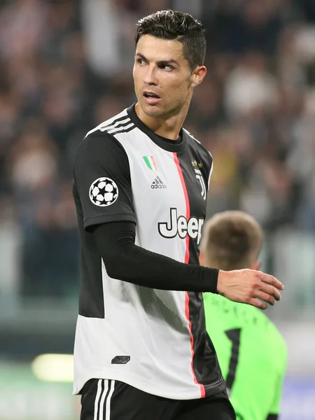 Cristiano Ronaldo Juventus Tijdens Juventus Italiaanse Voetbal Serie Seizoen 2019 — Stockfoto