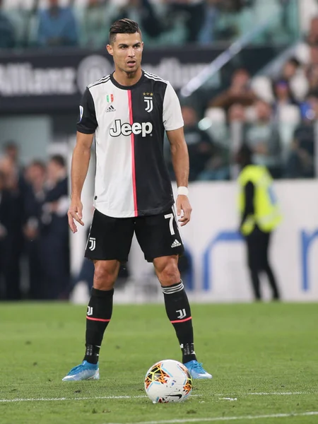 Cristiano Ronaldo Juventus Durante Juventus Futebol Italiano Série Temporada 2019 — Fotografia de Stock