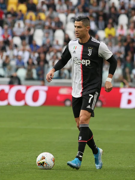 Cristiano Ronaldo Juventus Juventus Olaszországi Labdarúgó Szezon Alatt 2019 Olaszországi — Stock Fotó