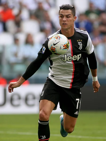 Cristiano Ronaldo Juventus Juventus Talya Futbolu Serie Sezon 2019 Talya — Stok fotoğraf