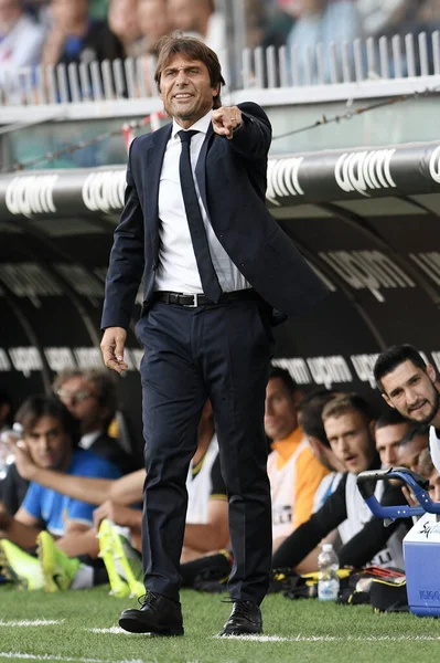 Antonio Conte Inter Podczas Internazionale Italian Soccer Serie Sezon 2019 — Zdjęcie stockowe