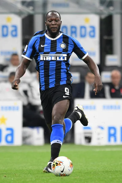 Romelu Lukaku Inter Durante Temporada 2019 Del Fútbol Italiano Serie — Foto de Stock