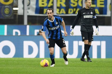 Diego Godin (inter) FC Internazionale İtalyan futbolu sezonu 2019 / 20, İtalya Serie A futbol maçı Milano 'da, Ocak 01 2020 - LPS / Matteo Papini