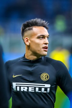 FC Internazionale takımından Lautaro Martnez İtalya futbolu sezonu sırasında 2019 / 20 FC Internazionale - Fotoğraf: Fabrizio Carabelli / LM 