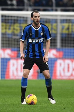 Diego Godin (inter) FC Internazionale İtalyan futbolu sezonu 2019 / 20, İtalya Serie A futbol maçı Milano 'da, Ocak 01 2020 - LPS / Matteo Papini