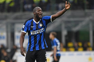 Romelu lukaku (inter) FC Internazionale İtalya Futbol Serisi 2019 / 20 sezonu, İtalya Serie A futbol maçı Milano 'da, 01 Ocak 2020 - LPS / Matteo Papini