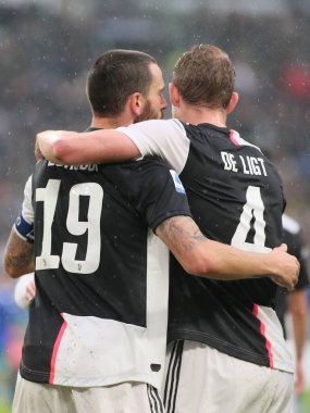 19 leonardo bonucci (juventus) ve 4 matthijs de ligt (juventus) Juventus FC italian Football Serie A Sezon 2019 / 20, İtalya Serie A futbol maçı, Torino, Ocak 01 2020 - LPS / Claudio Benedetto