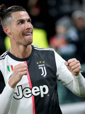 7 cristiano ronaldo (juventus) happiness during Juventus FC italian football Serie A Sezon 2019 / 20, italian Serie A football match, January 01 2020 - LPS / Claudio Benedetto