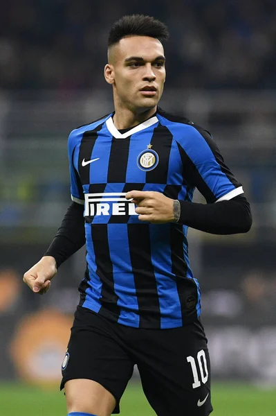 Lautaro Martinez Inter Podczas Internazionale Italian Soccer Serie Sezon 2019 — Zdjęcie stockowe