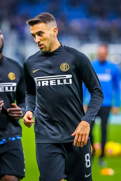 Matias Vecino Internazionale Podczas Włoskiej Piłki Nożnej Serie Sezon 2019 — Zdjęcie stockowe